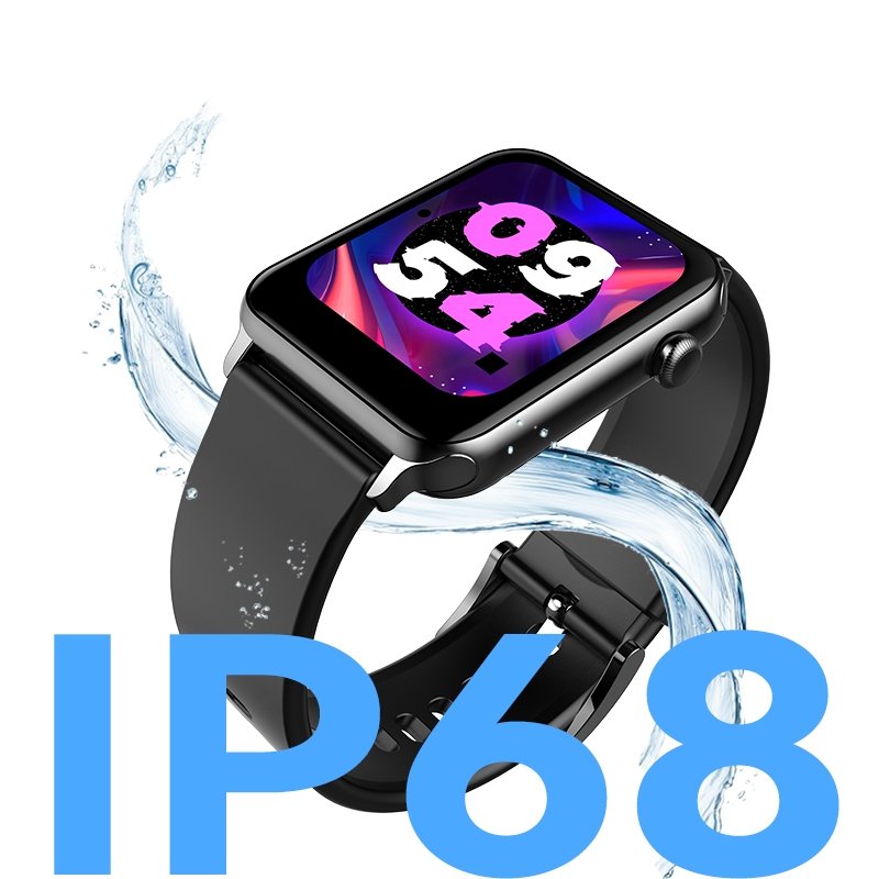 Eastapex Manufacturer OEM Heart Rate IP68 Waterproof Smartwatch Fitness Sport Large Square Screen Smart Watch