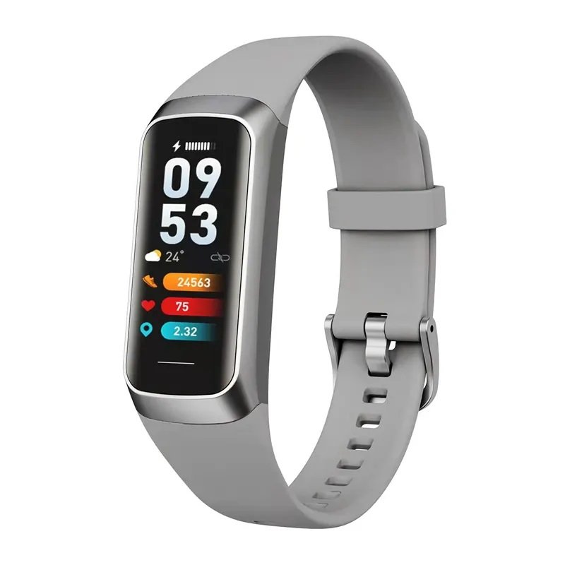 2023 Hot Selling Smart Band Blood Pressure Body Temperature C60 Fitness Tracker Heart Rate Amoled Smart Watch