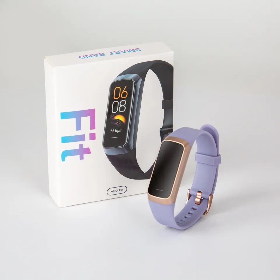 2023 Hot Selling Smart Band Blood Pressure Body Temperature C60 Fitness Tracker Heart Rate Amoled Smart Watch