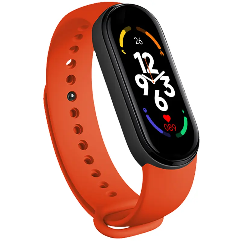 Wearable Device Customize Smart Bracelets Fitness Smart Watch Arrive M7 Trending New Band M7 Sport Steel Wrist Unisex Oval OLED