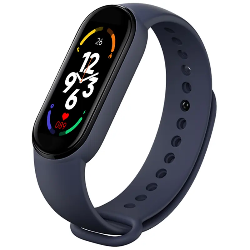 Wearable Device Customize Smart Bracelets Fitness Smart Watch Arrive M7 Trending New Band M7 Sport Steel Wrist Unisex Oval OLED