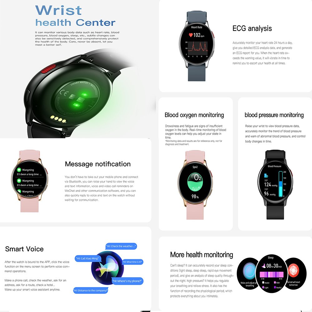 ZL40 1.43 inch round AMOLED screen CPU SicheSF551-QFN 220 MAH 100+ sports modes BT call phone smart watch Dafit smartwatch