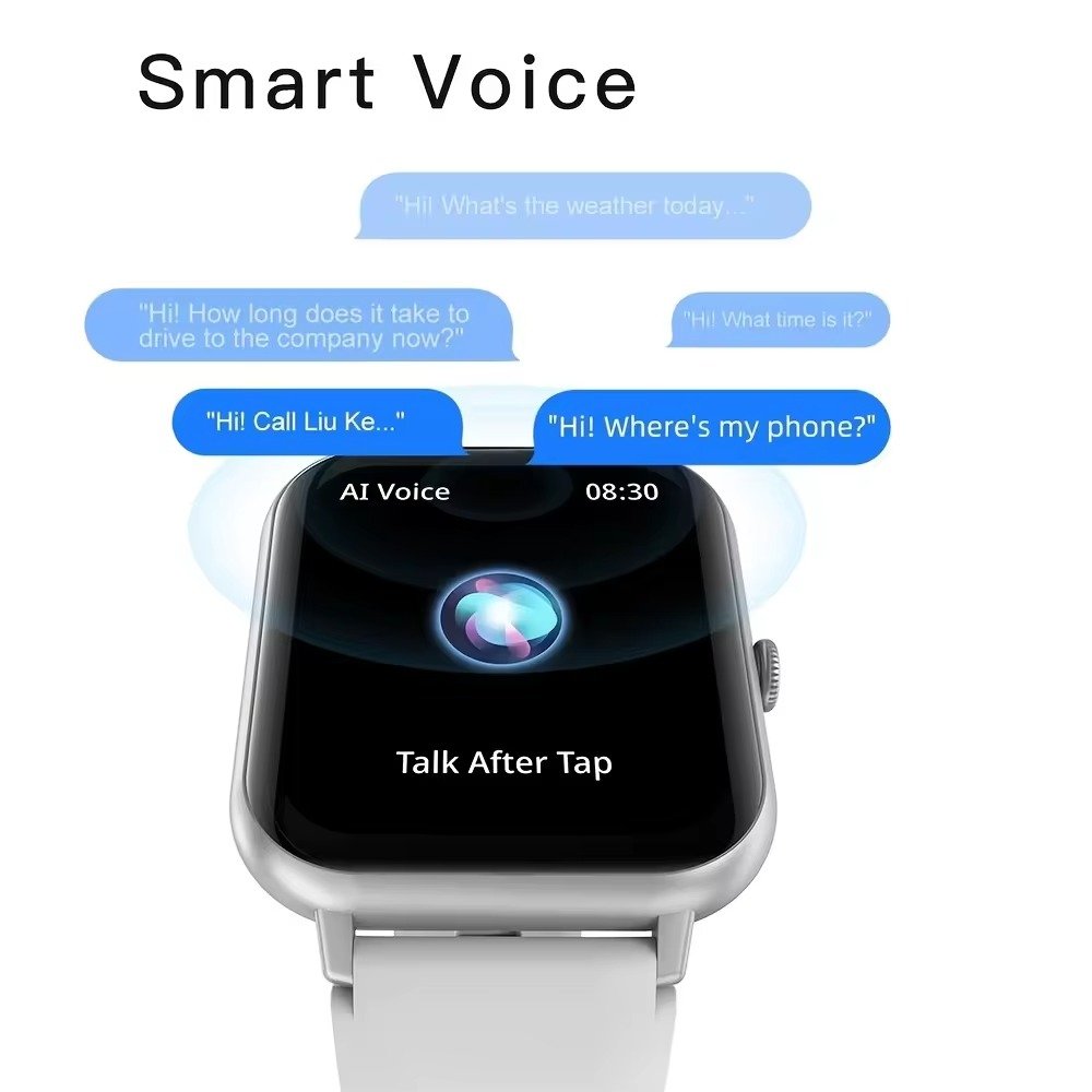 ZL54C Smart Watch 1.83'' Full Touch Screen: 100+ Sport Modes, Ai Control, Games, Smart Watch For Android & IOS Phones
