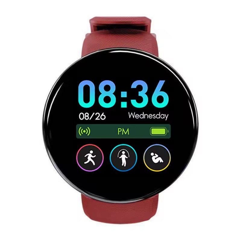 Low price Round smart Watch Heart Rate Monitor Smartwatch D18 Smart Watch For Men Women Band Bracelet