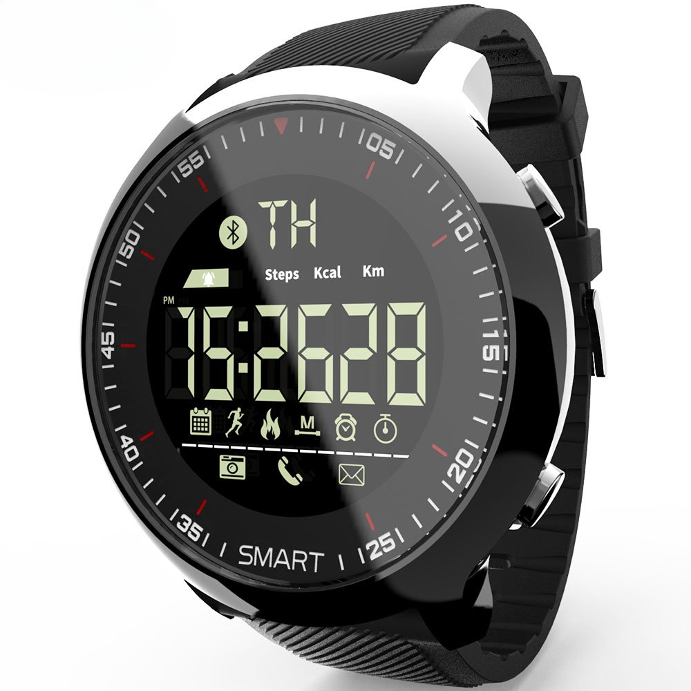 Smart Watch Men MK18 FSTN Screen Bluetooth Passometer Remote Camera Waterproof Call Message Reminder Smartwatches