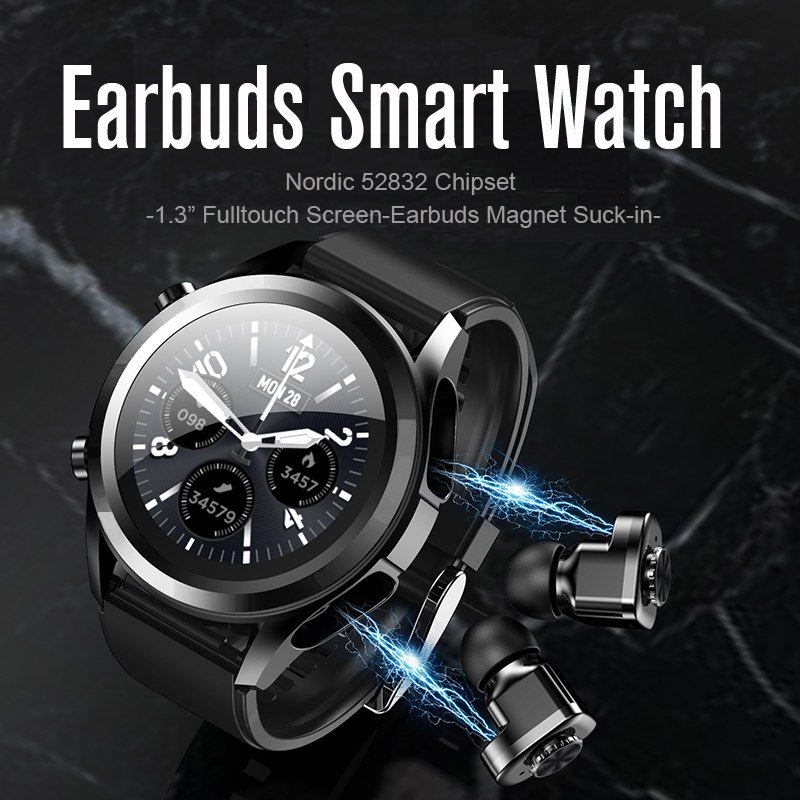 New Trend smart watch with earbuds earphone and earphone watch smart bracelet