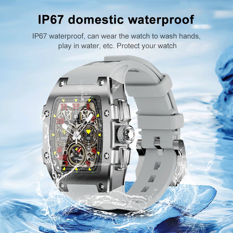 New Arrival Ws-51 1.8inch Ips Smart Watch Fitness Tracker Bt Call Health Monitoring Sport Modes Waterproof Smartwatch