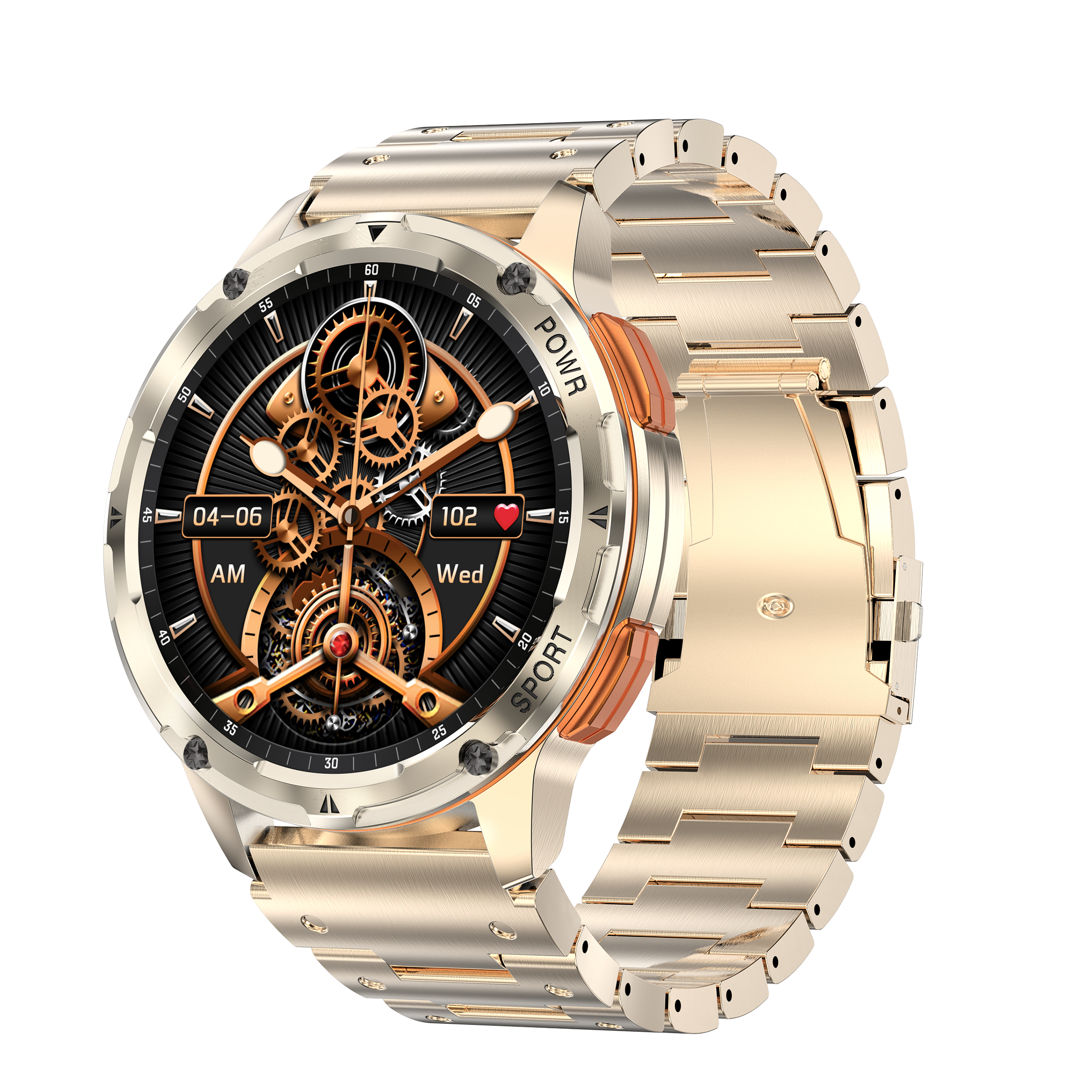 outdoor smart watch 1.43" BT call SMS reply mass dial multiple movement modes 400mAh AK59 smartwatch for sport