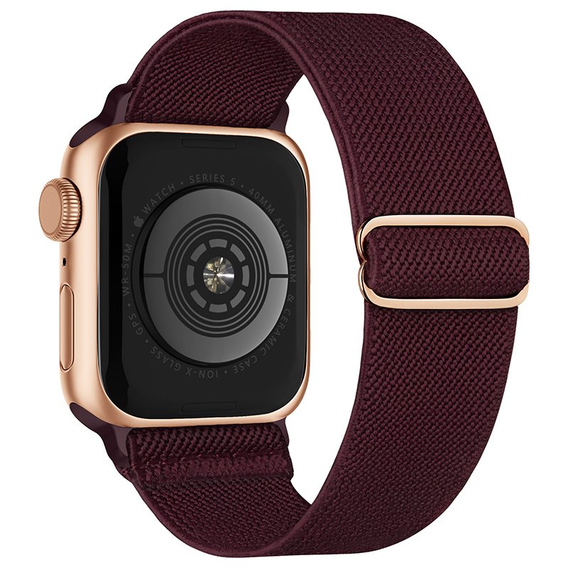 Colorful 2024 Fabric Nylon Smart Watch Band for Apple Watch Series Ultra 9 8 7 6 5 Elastic Watch Strap