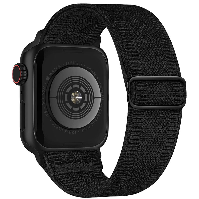 Colorful 2024 Fabric Nylon Smart Watch Band for Apple Watch Series Ultra 9 8 7 6 5 Elastic Watch Strap