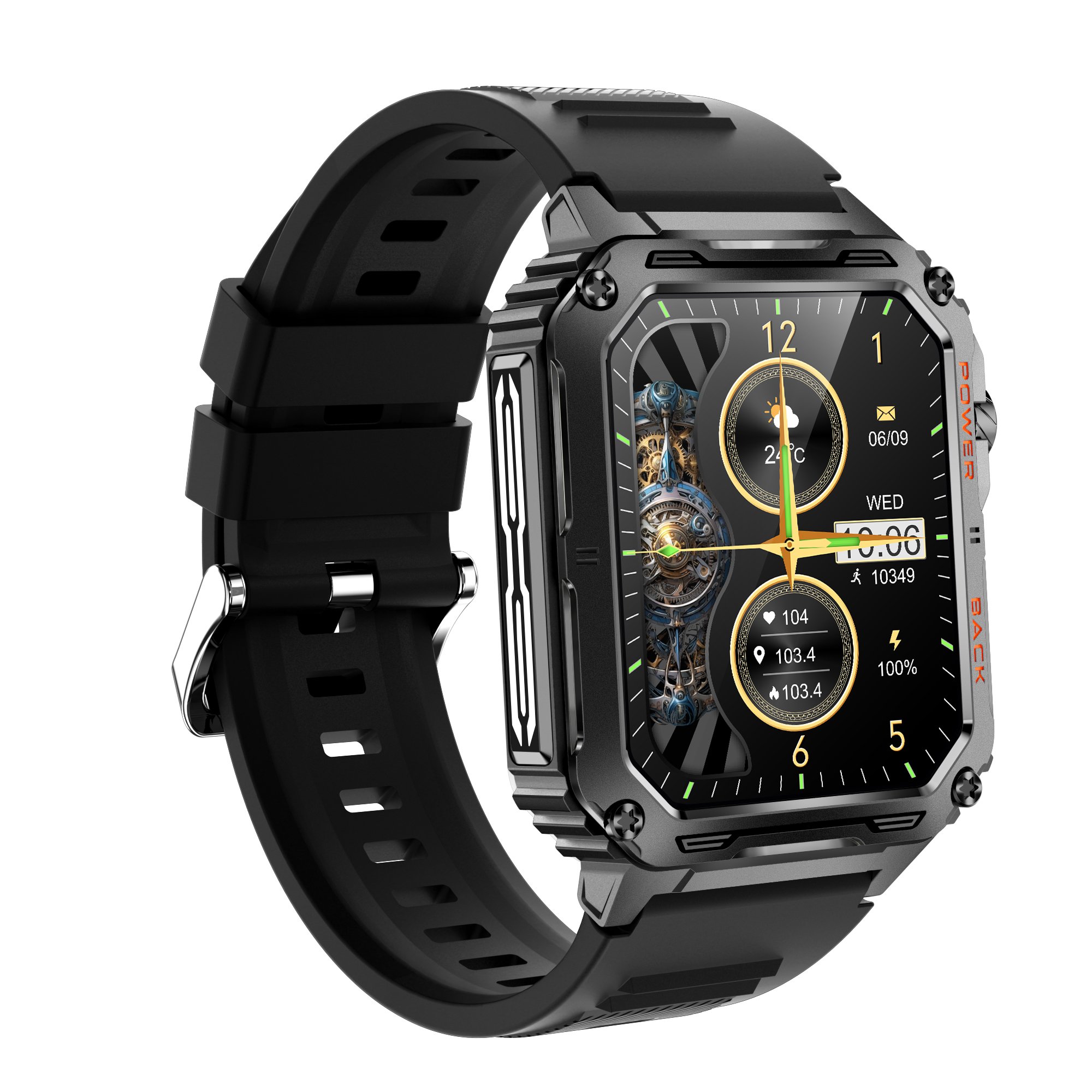 VALDUS 1.91Inch Screen Supports Bluetooth Call Multi Sport Mode VD38 Smartwatch Waterproof Sedentary Reminder VD38 Smart Watch