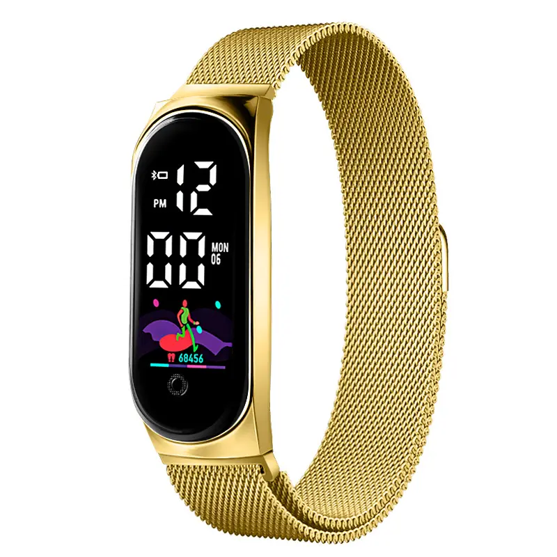 2023 New Wholesale Men LED Digital Watch TEP Belt Watch smart Watch