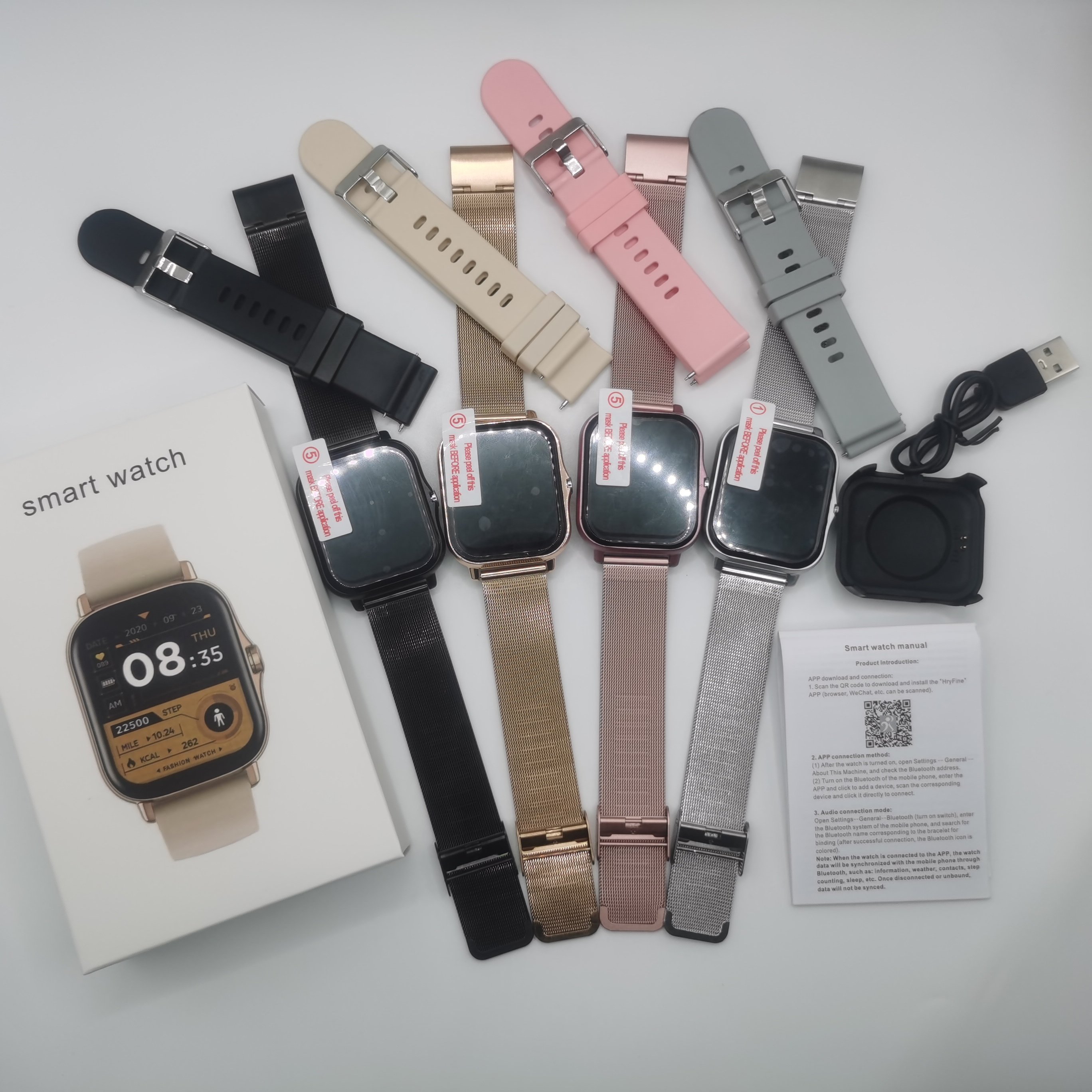 2024 Hot Selling Y13 Smart Watch Fitness Waterproof BT Smartwatch H13 GT20 Big Screen Men Manufacturer Custom Reloj Inteligente