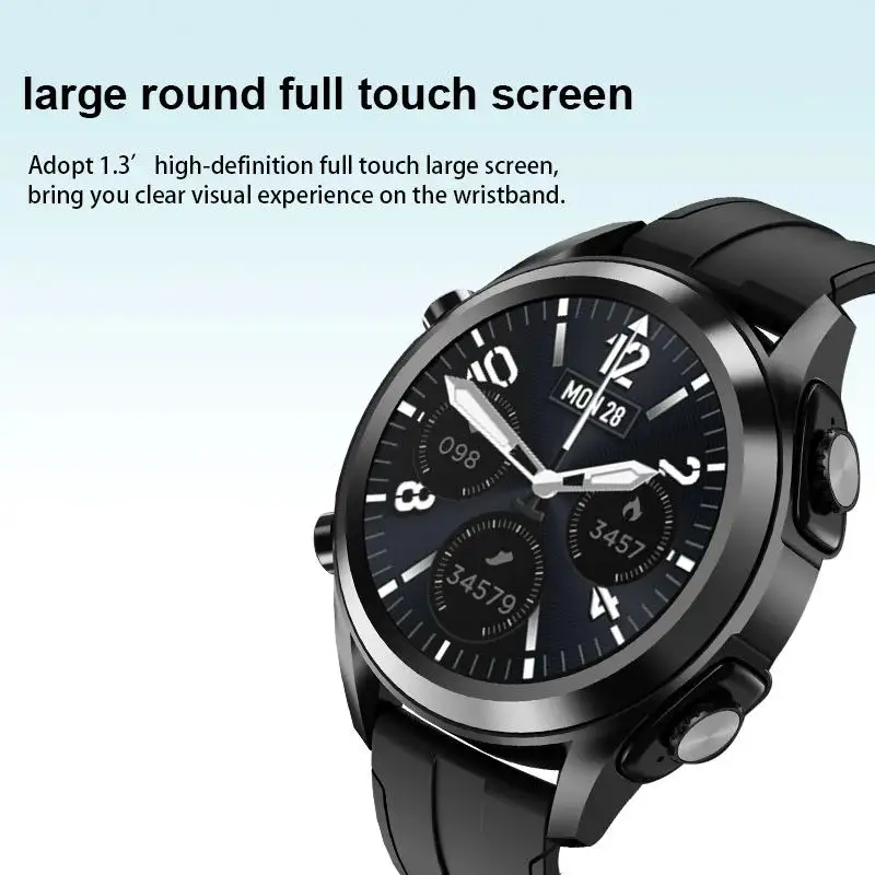 JM03 Smart Watch TWS Earphone Blue tooth Headset Earphone 2 in 1 HIFI Stereo Wireless Sports Music Playing Smartwatch