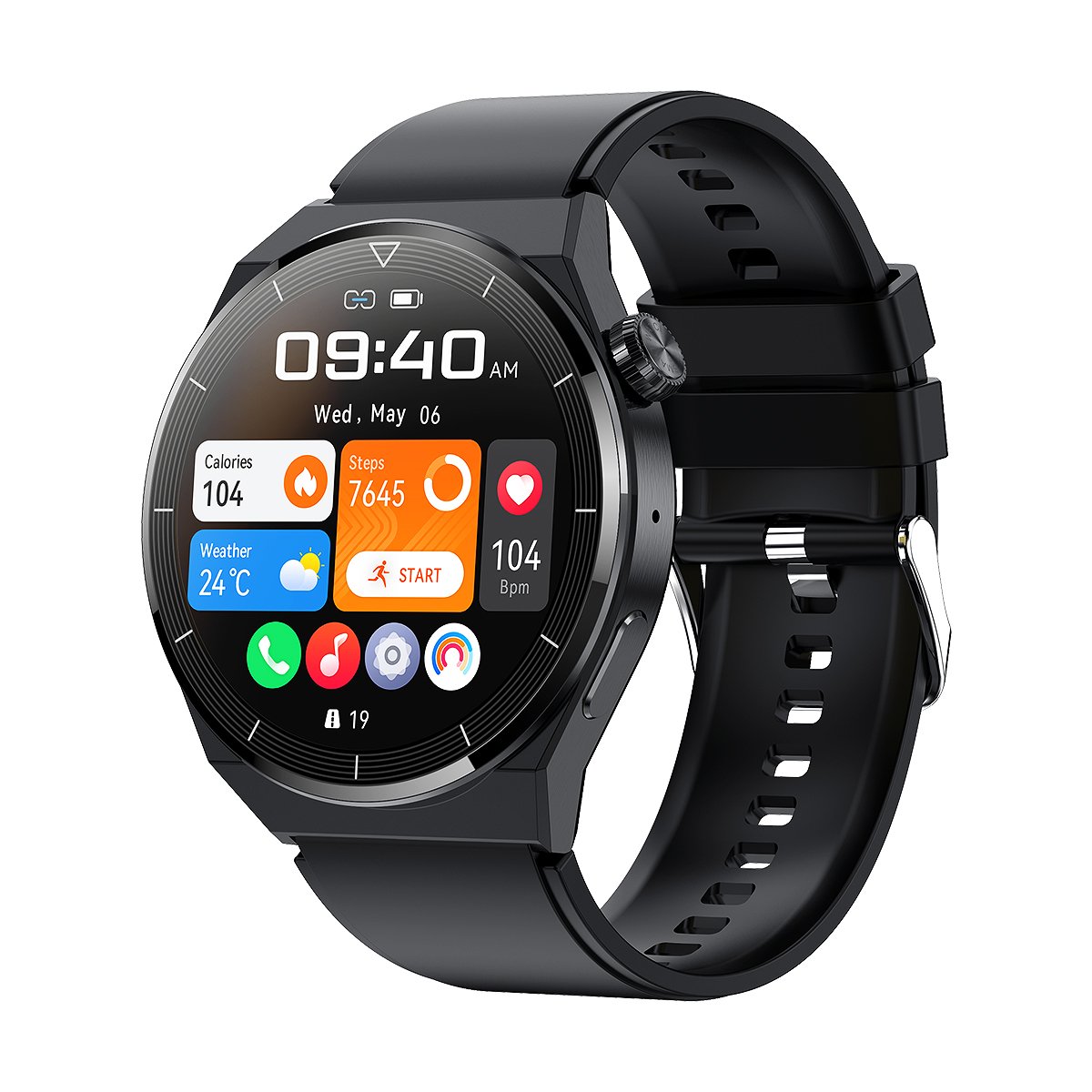2023 new arrivals HK46 Smart watch for 1.36inch BT Calling ip68 bt calling Oxygen Heart Rate Testing NFC payment Smartwatches