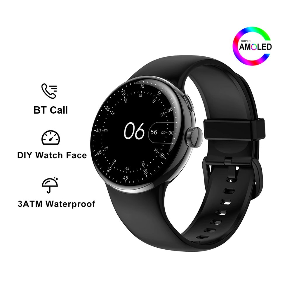 LA24 Smartwatch BT Call 1.3" AMOLED Screen Always On Display Multiple Sport Smart Watch for Men Pixel Watch
