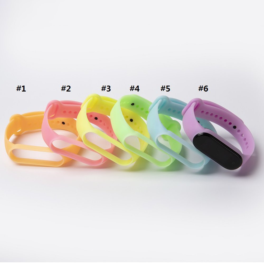 Fashion Luminous Silicone Wrist Strap For Xiaomi Mi Band 8 7 6 Smart Watch Wristband