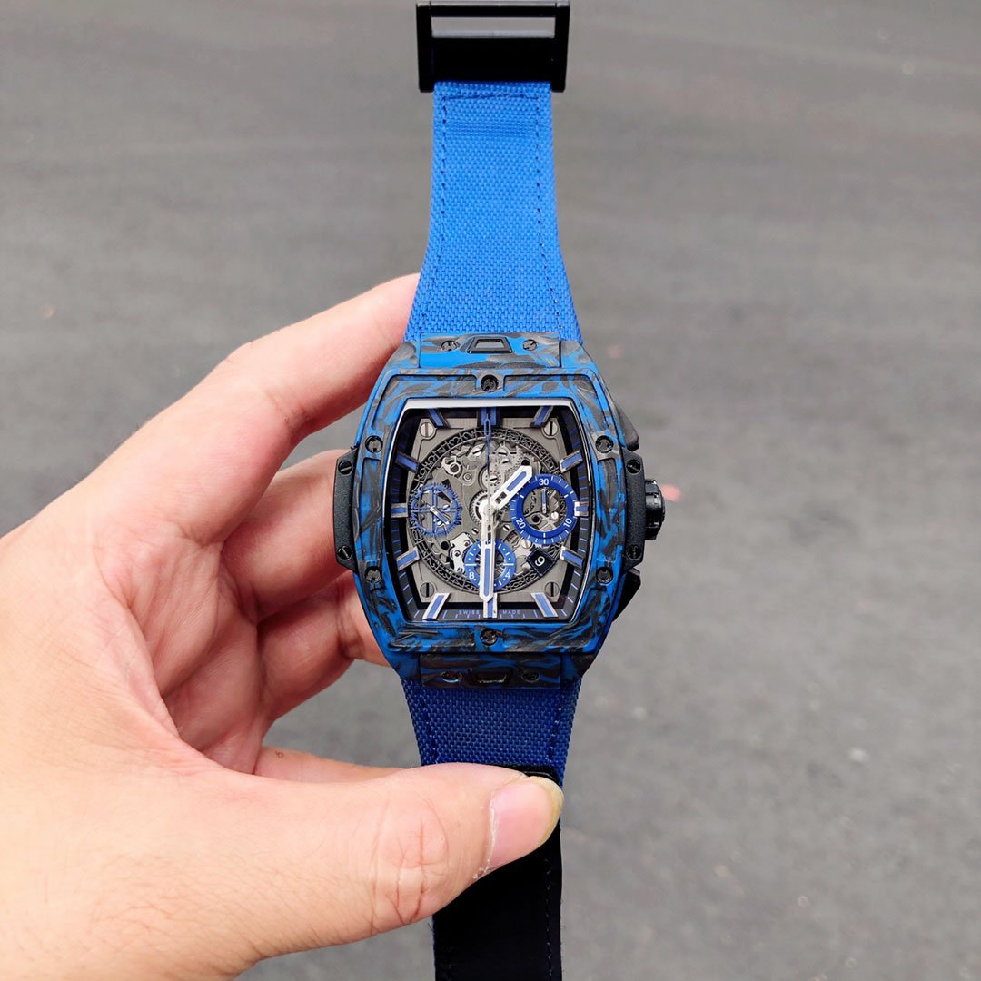 Hengbao Blow up Classical fusion series wine barrel hollowing automatic multi-function timing automatic mechanical watch