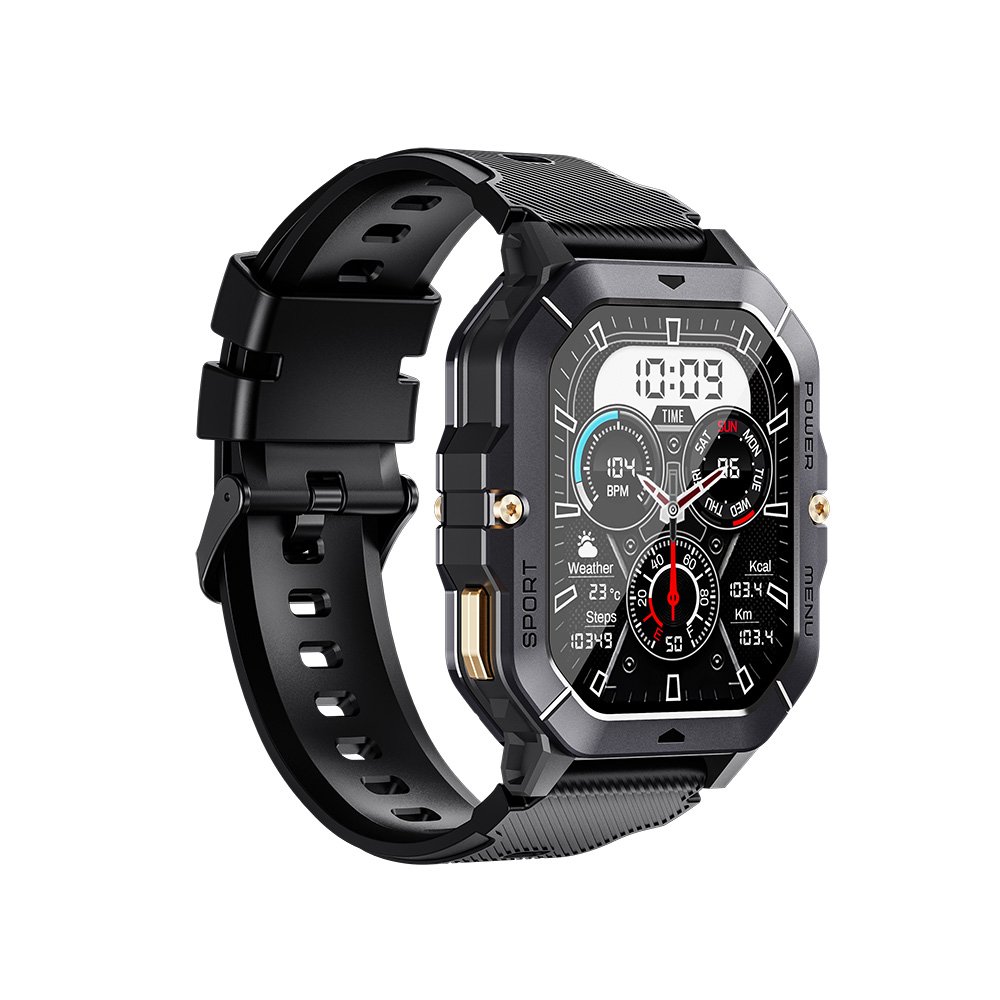 2024 latest 2.03inch multi-sport outdoor smartwatch 1 ATM waterproof shockproof rugged smart watches for men