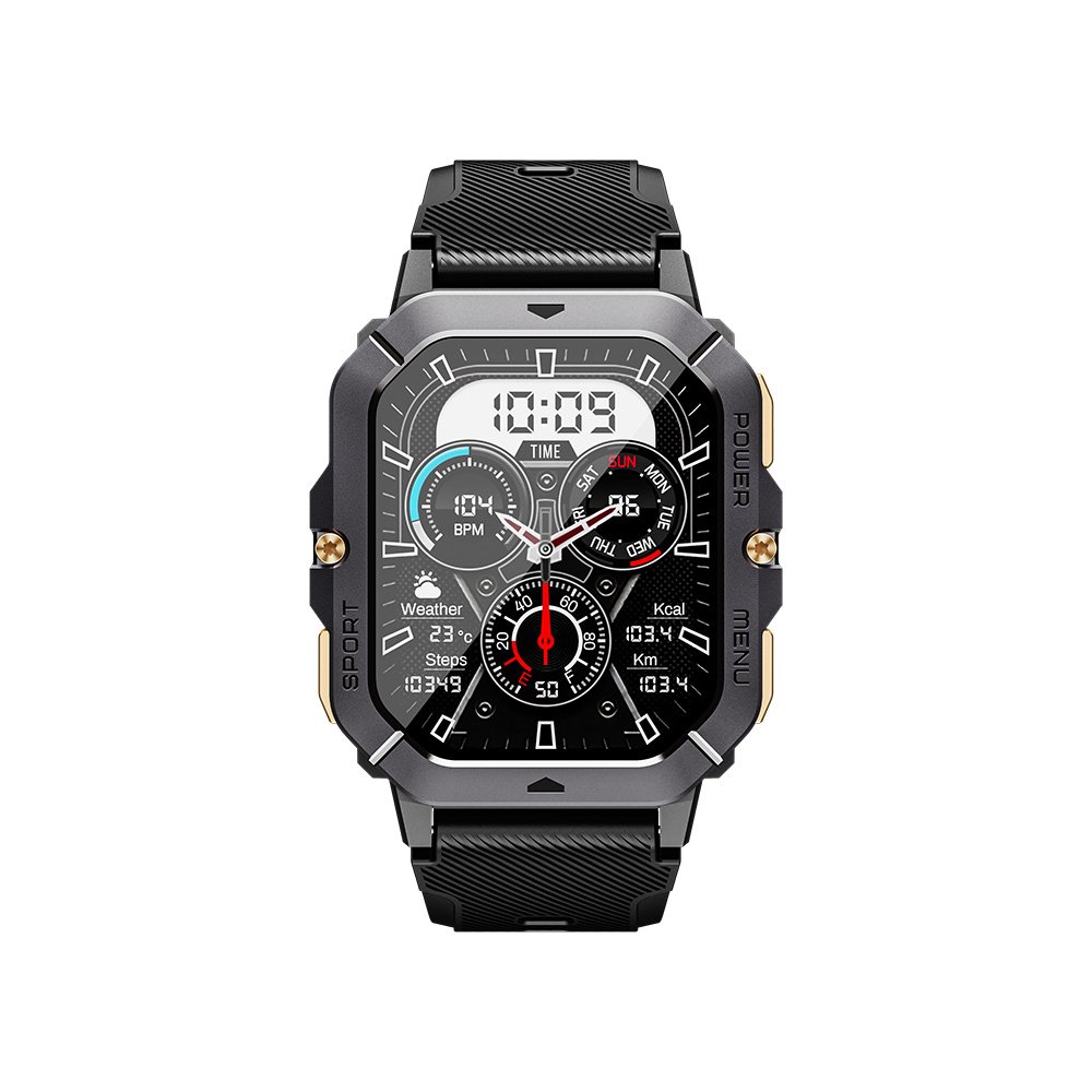 2024 latest 2.03inch multi-sport outdoor smartwatch 1 ATM waterproof shockproof rugged smart watches for men