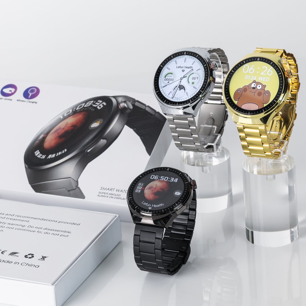 High Quality Android Smartwatch Wearable Devices Watch 4 Pro Smartband Round Sports Smart Watch For Men