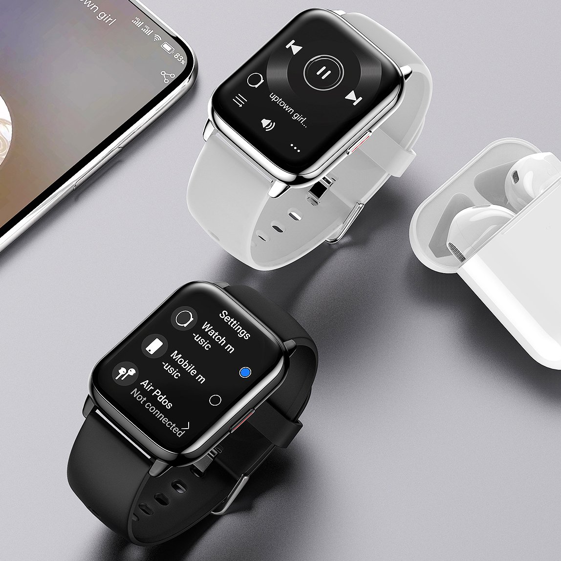 Talking Calling OEM Smartwatch 1.78" Heart Rate Monitoring Open SDK Reloj Fashion Smart Watch With Amoled Display LA21