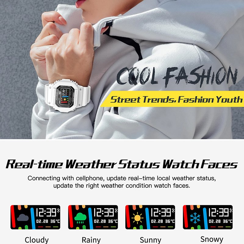 X12 Smart Watch for Men Women Blood Pressure Heart Rate Monitor Waterproof Smartwatch Wrist compatible Android Reloj Inteligente