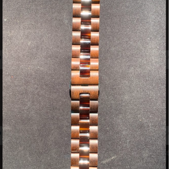 Customizable Color Smart Watch Strap Natural Carbonized Maple Wood Acetate Series 123456789Ultra Bangle Type Engraving Option