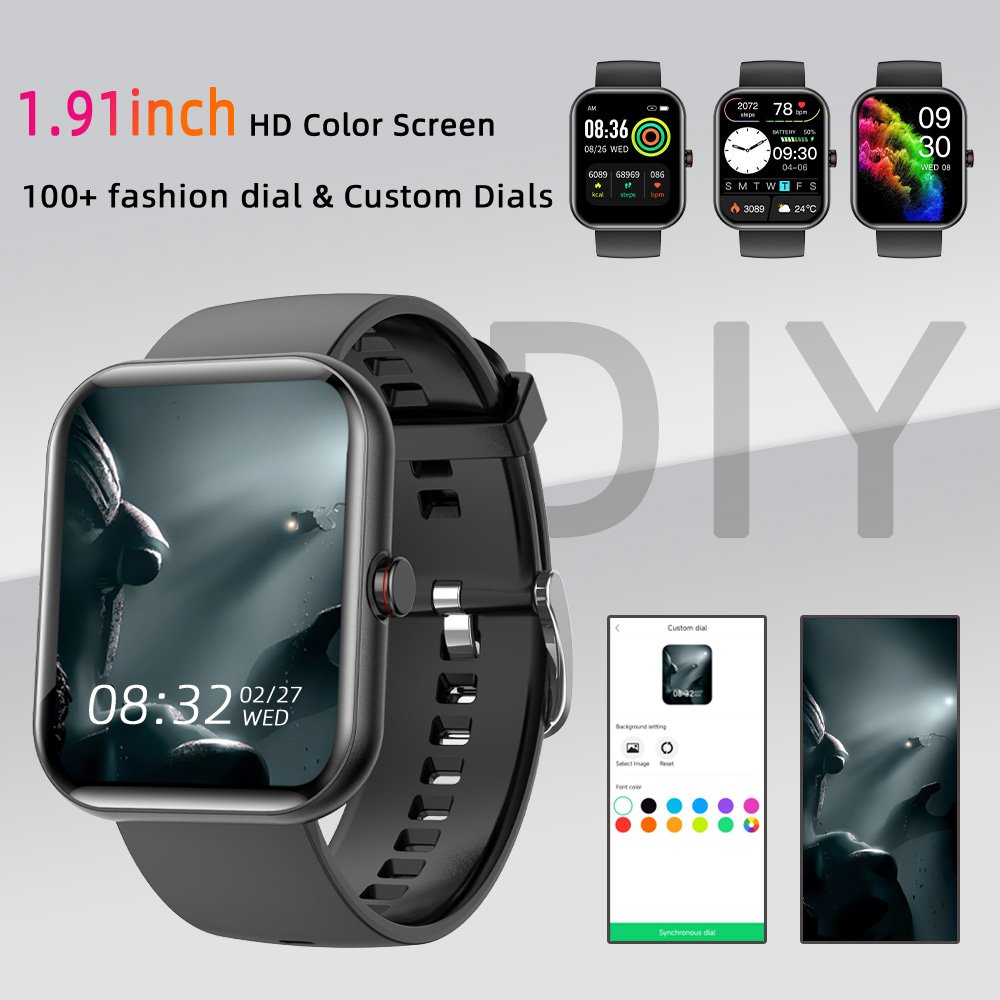 SENBONO 2023 big screen Smart Watch A221 BT Call 1.91inch AI Voice Sport Watch Fitness Tracker Waterproof Women Smartwatch Men
