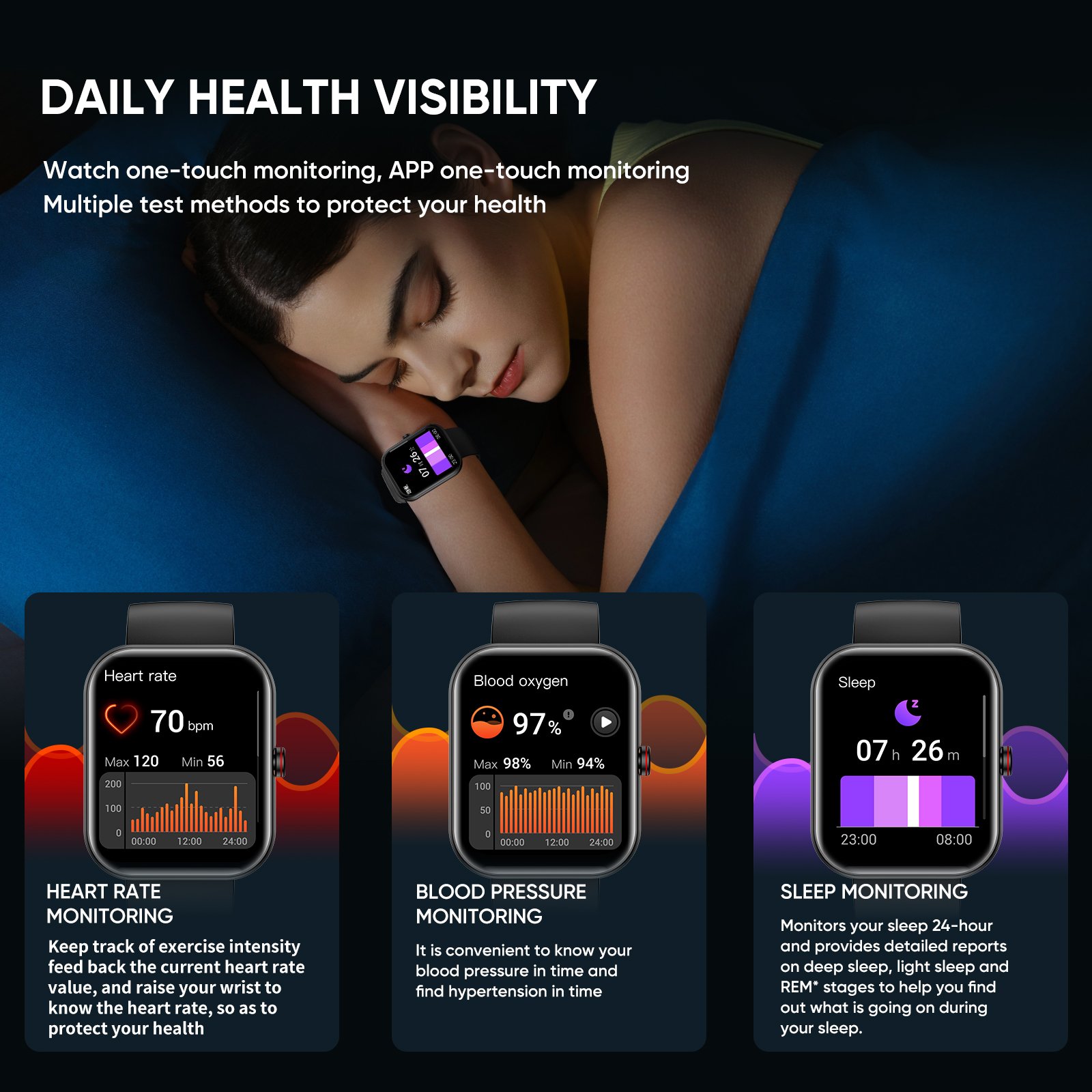 SENBONO 2023 big screen Smart Watch A221 BT Call 1.91inch AI Voice Sport Watch Fitness Tracker Waterproof Women Smartwatch Men