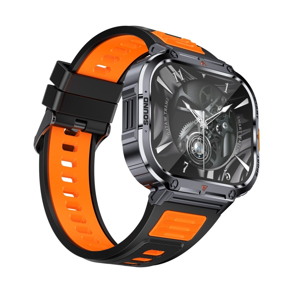 2024 NX23 2.0 Inch Smart Watch with Flashlight IP68 Waterproof Heart Rate Blood Oxygen Men Outdoor Sports Smartwatch