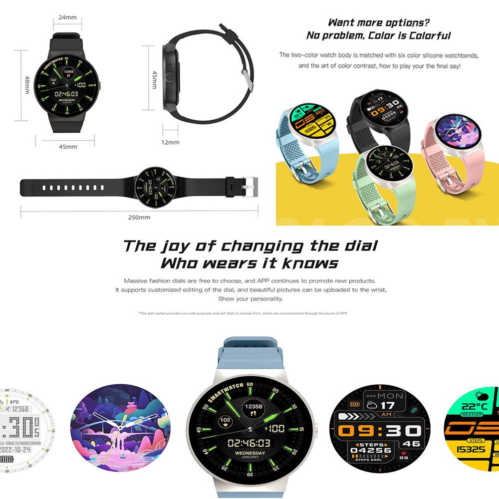 ZL78 pro Smart Watch for Men Women BT Calling Watch Heart Rate Monitor Reloj Smartwatch with Long Battery Life Dafit APP