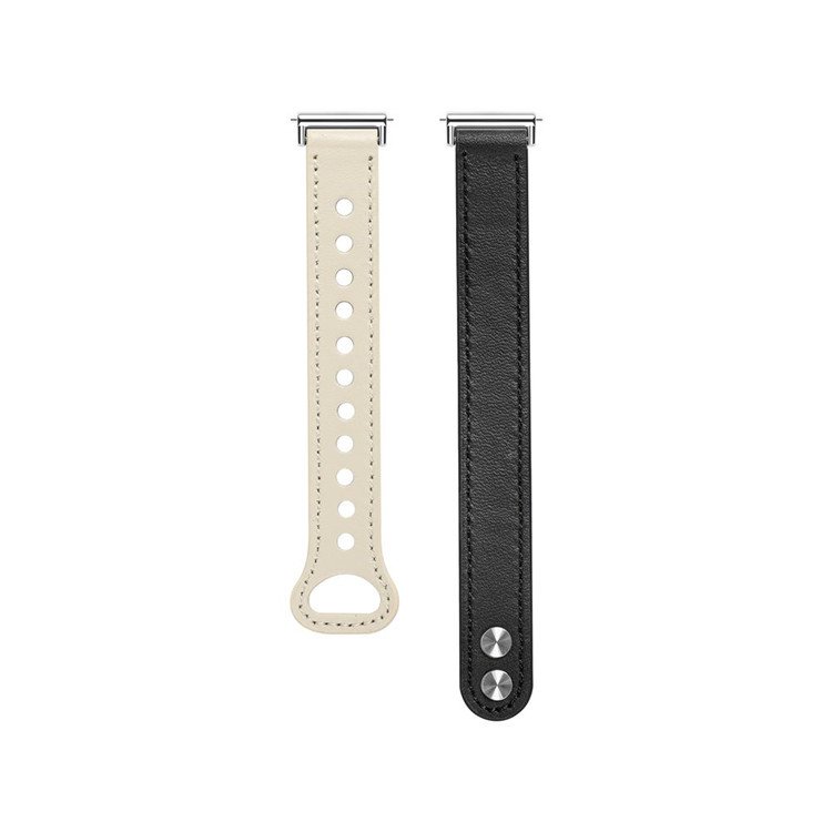 18 20 22mm Band for Galaxy Watch 3 4 5 6 Classic Active Dual Studs Calf Striped Leather Smart Watch Strap