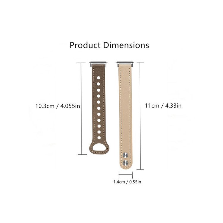18 20 22mm Band for Galaxy Watch 3 4 5 6 Classic Active Dual Studs Calf Striped Leather Smart Watch Strap
