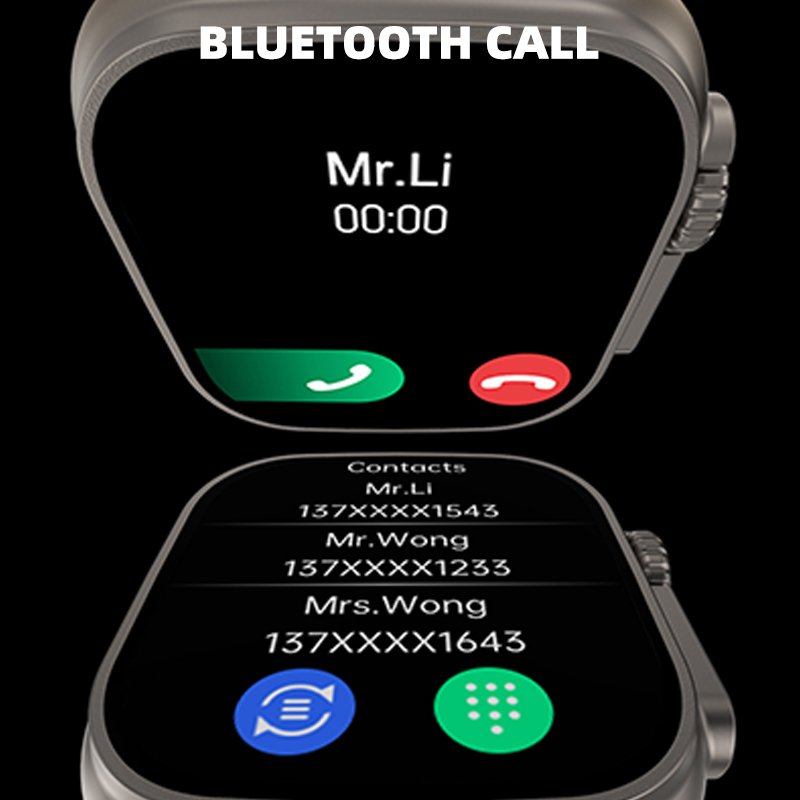 Smart sport watches MAFAM DT8 ultra 2.0 inch touch big screen wireless charging nfc payment intelegance watch factory