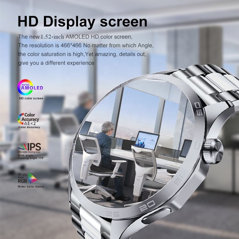 WS-26 3 Strap AMOLED Business Smart watch 2024 Montres intelligentes Relojes inteligentes hombre Pro Plus Smartwatch for men