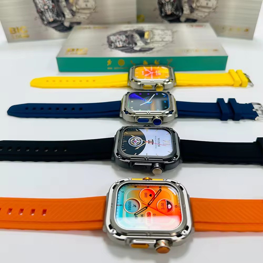 2024 Smartwatch Z85 Max With 3 Different Straps with IPS Square Screen Waterproof Compass NFC Heart Rate Inteligente Smart Watch