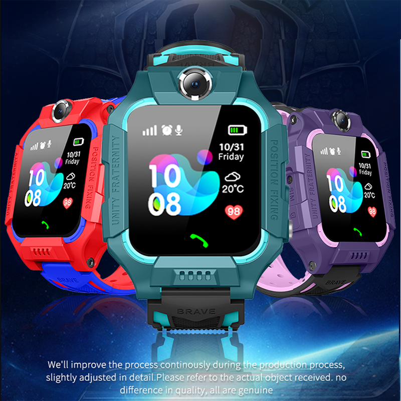 1.44'' Color Touch Screen Smart Phone Children LBS Tracking with Gps Smart Watch Con Chip CYX Waterproof Q19 Kids Smart Watch