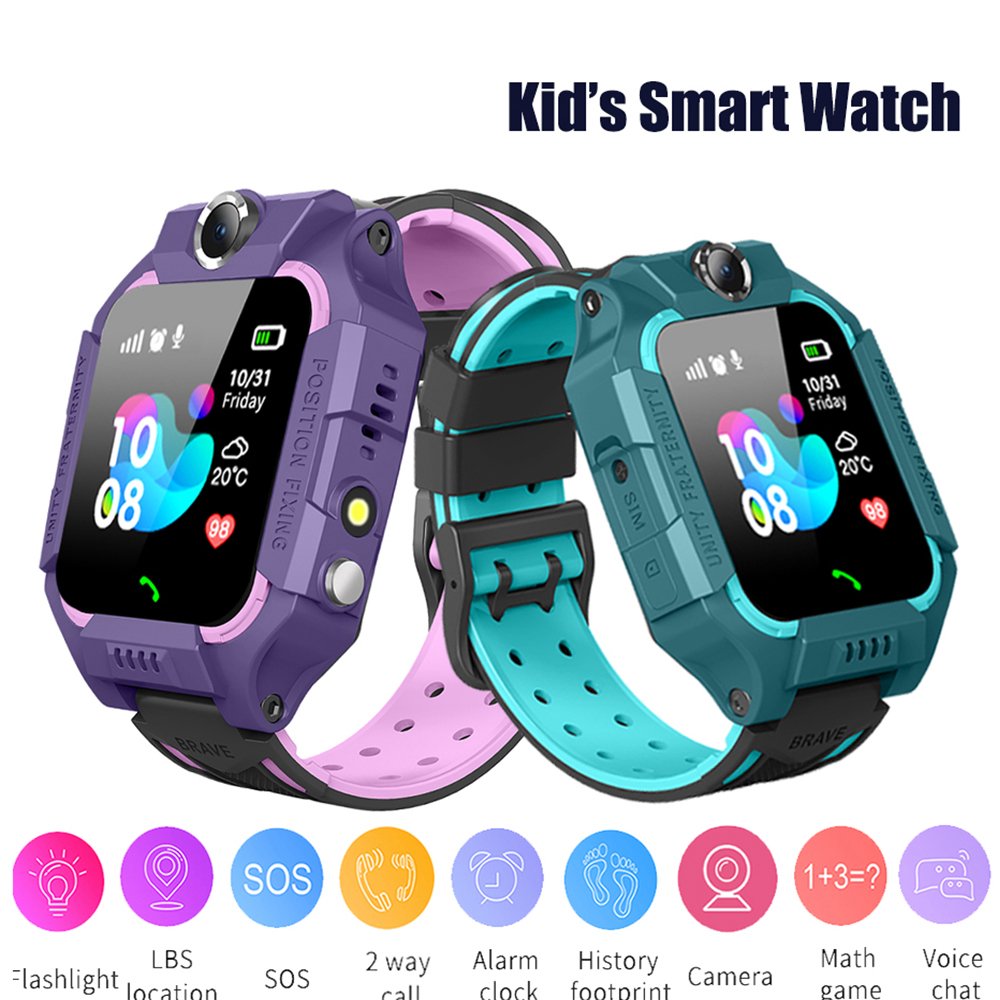 1.44'' Color Touch Screen Smart Phone Children LBS Tracking with Gps Smart Watch Con Chip CYX Waterproof Q19 Kids Smart Watch