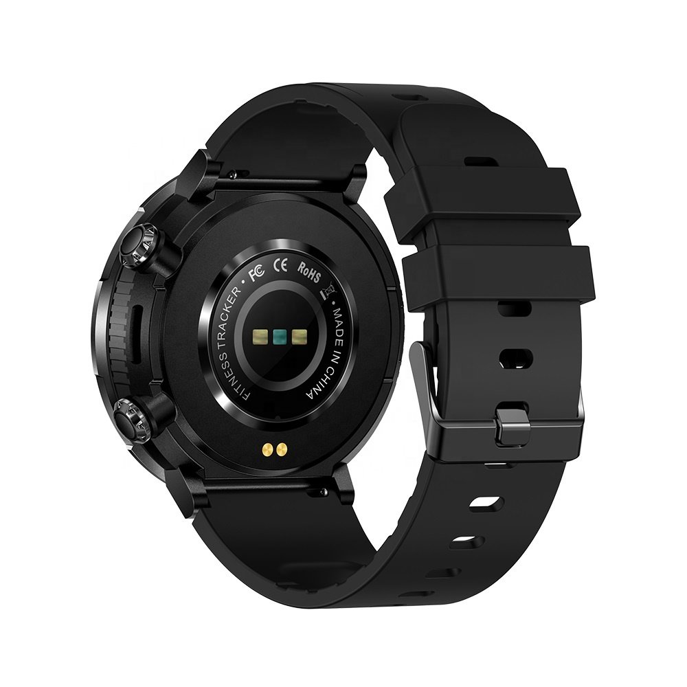 Qwatch Pro Smart Watch T30 BT Call IP68 Waterproof Heart Rate Fitness Tracker Sports Men 1.6 Inch Large Screen Round Smart Watch