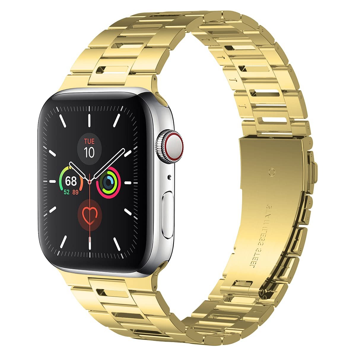 KeepWin Custom Metal Thin Watch strap Light Breathable Stainless Steel Smart Watch Bands for iWatch Band Series 87/6/5/4/3/2/1
