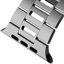 KeepWin Custom Metal Thin Watch strap Light Breathable Stainless Steel Smart Watch Bands for iWatch Band Series 87/6/5/4/3/2/1