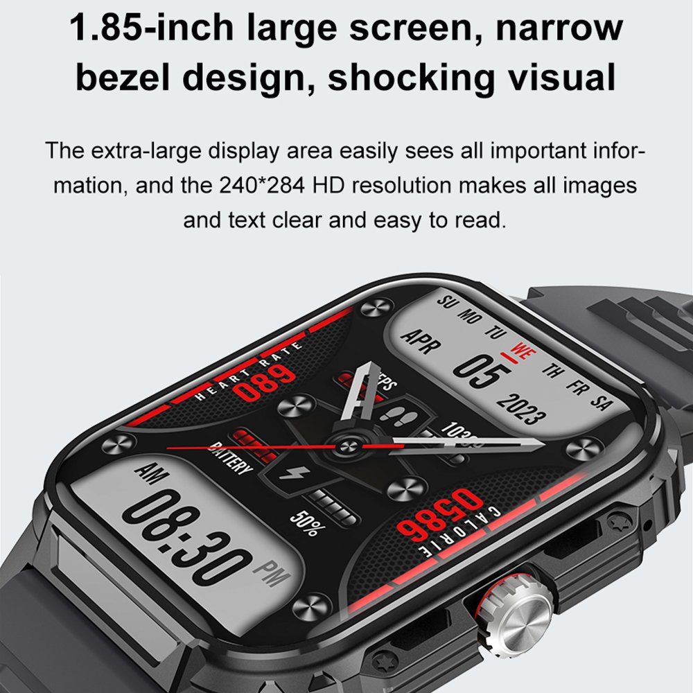 Rugged y1 smart watch 1.85inch outdoor sport men cofit app y1 smartwatch