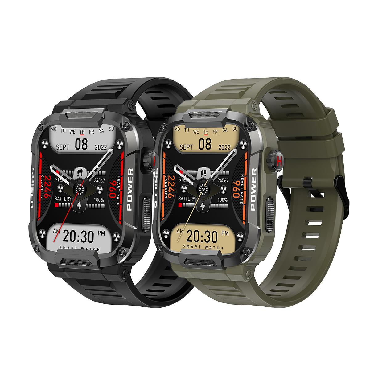 KarenM MK66 Smart Watch 2023 Men's Sport BT Dial Call Watch 1.85 Inch AI Voice Assistant Outdoor Fitness Bracelet