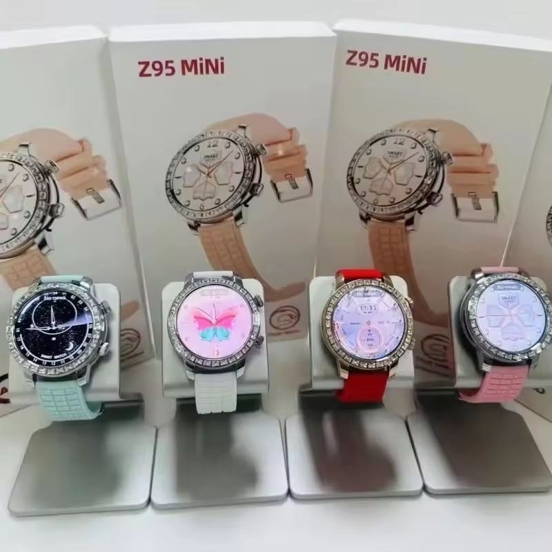 2024 New Lady Smart Watch Z95 Mini 1.3inch Amoled Custom Logo Reloj Ladies Women Health Ip68 Z95mini Round Smartwatch
