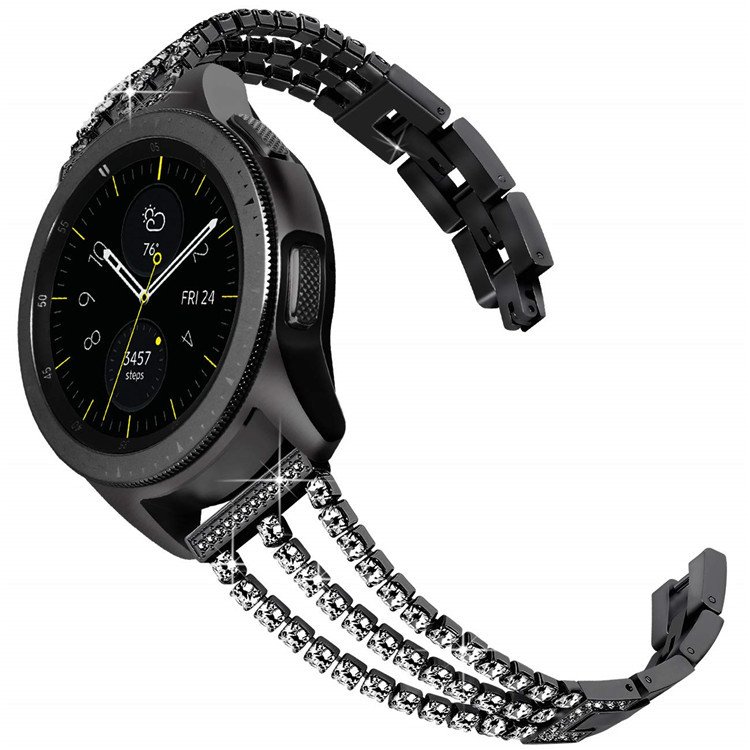 Women Wrist Strap 20mm 22mm Replacement Diamond Stainless Steel Smart Watch Band
