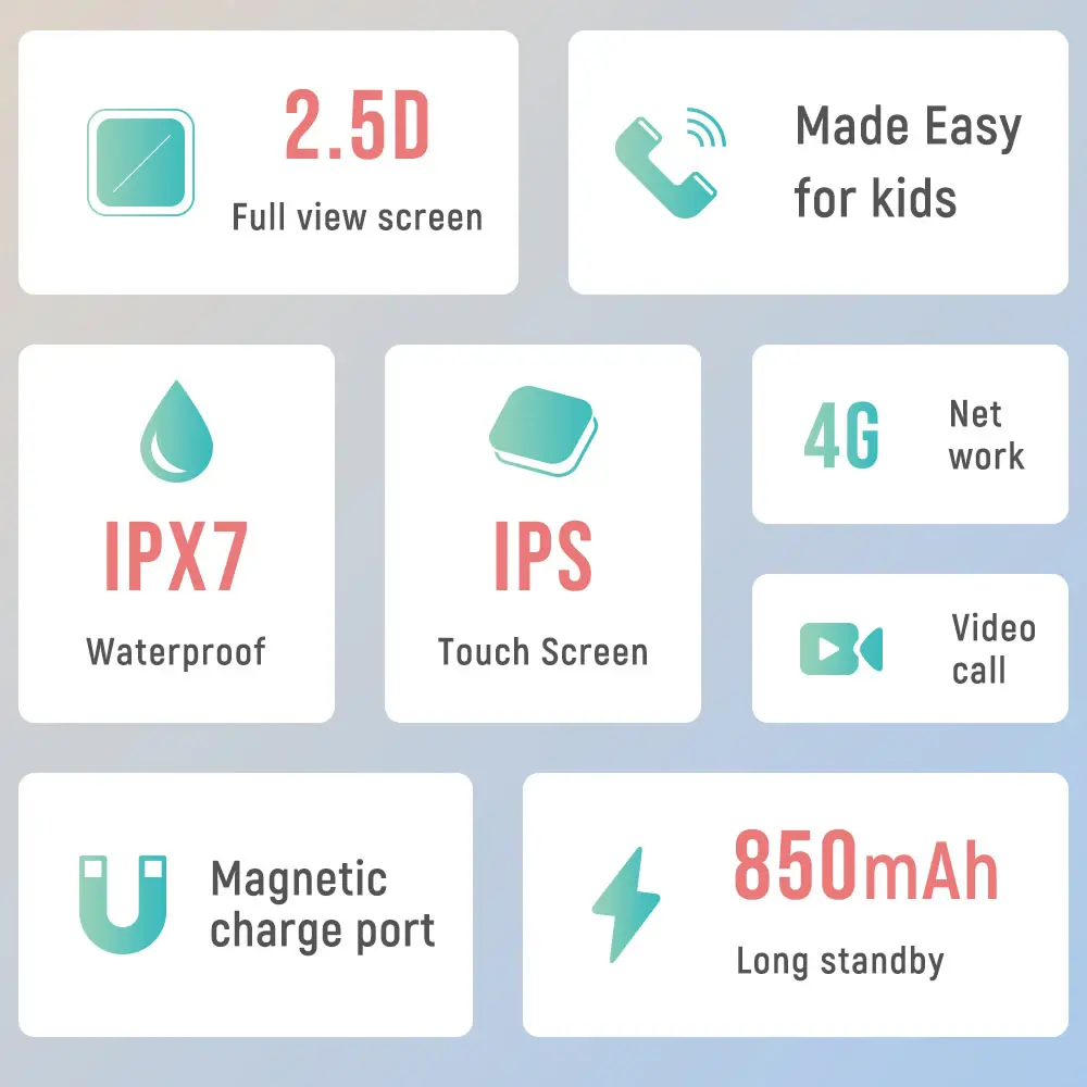Big screen smart watch 1.69 inches K15 HD video call 4G smartwatch GPS tracking device SIM card SOS IP67 waterproof kids watch