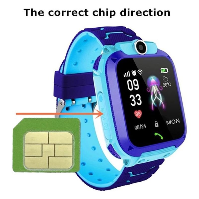 Q12 kids smart watch with sim card IP67 Waterproof sos camera smartwatch phone GPS tracker watch children Q19 A1 DZ09