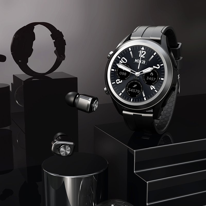 Hot Sale 2 In 1 Smart Watch TWS Earbuds Wireless Communication Technology portable earphone watch