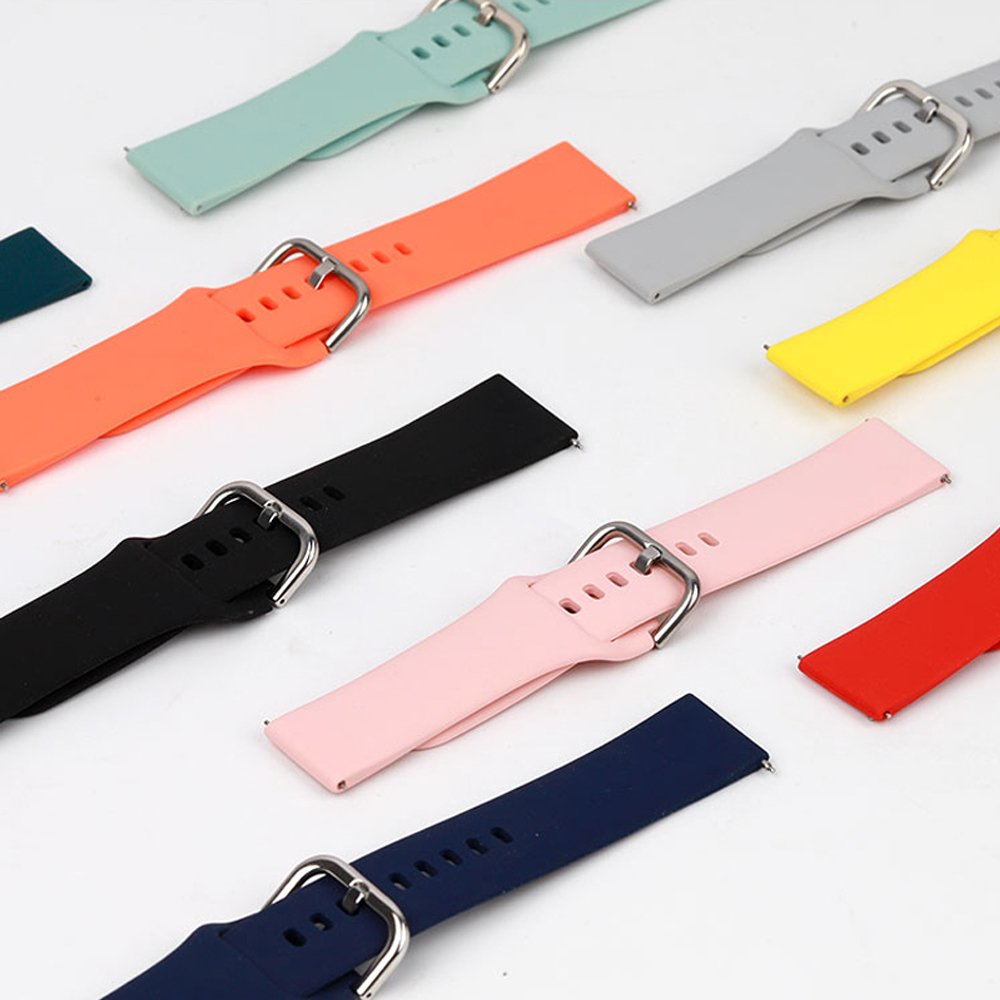 Universal Sport Waterproof Soft Silicone Strap Smart Watch For Watch 20mm 22mm